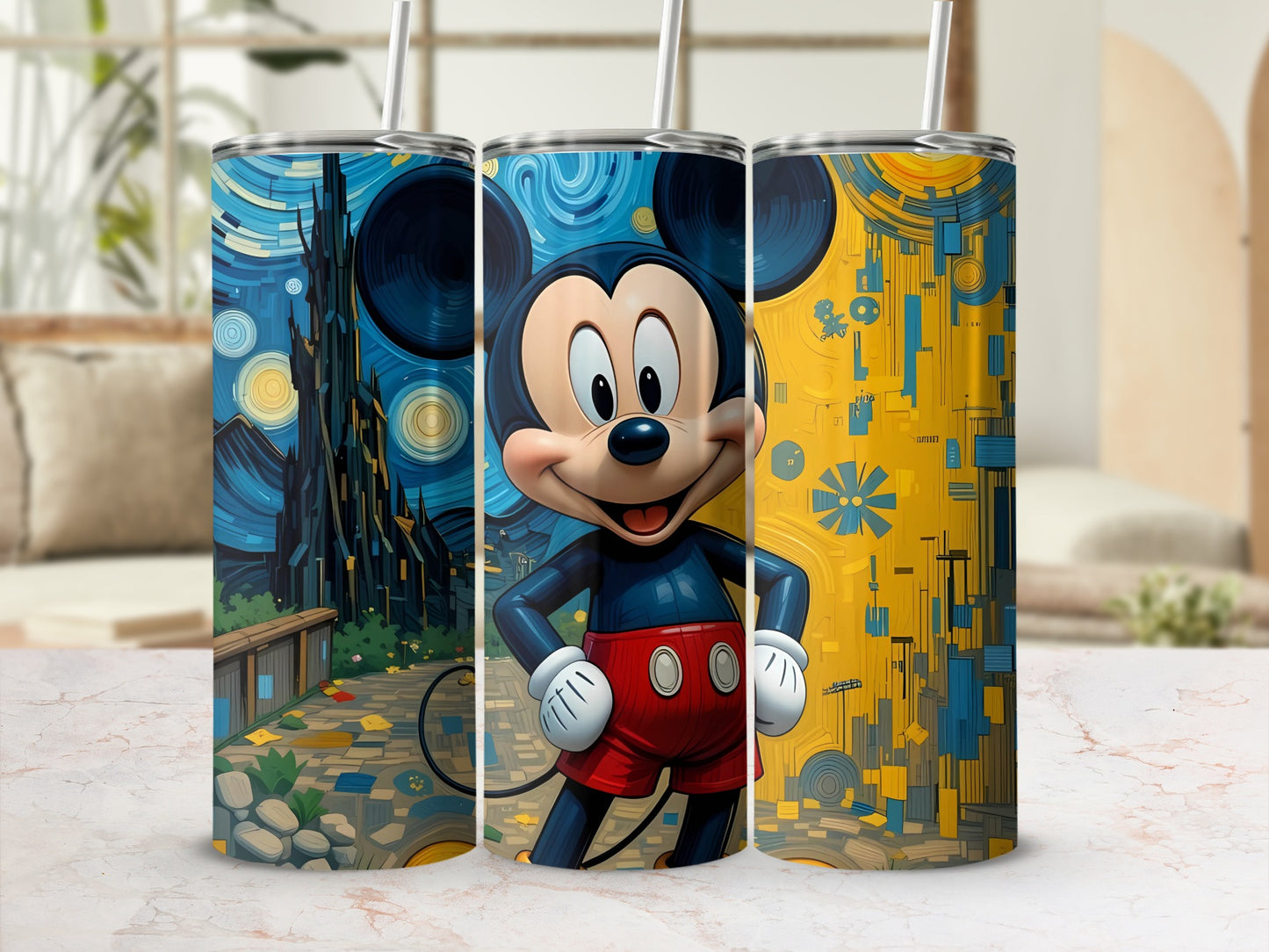 Vibrant Character Inspired Pattern Premium Tumbler
