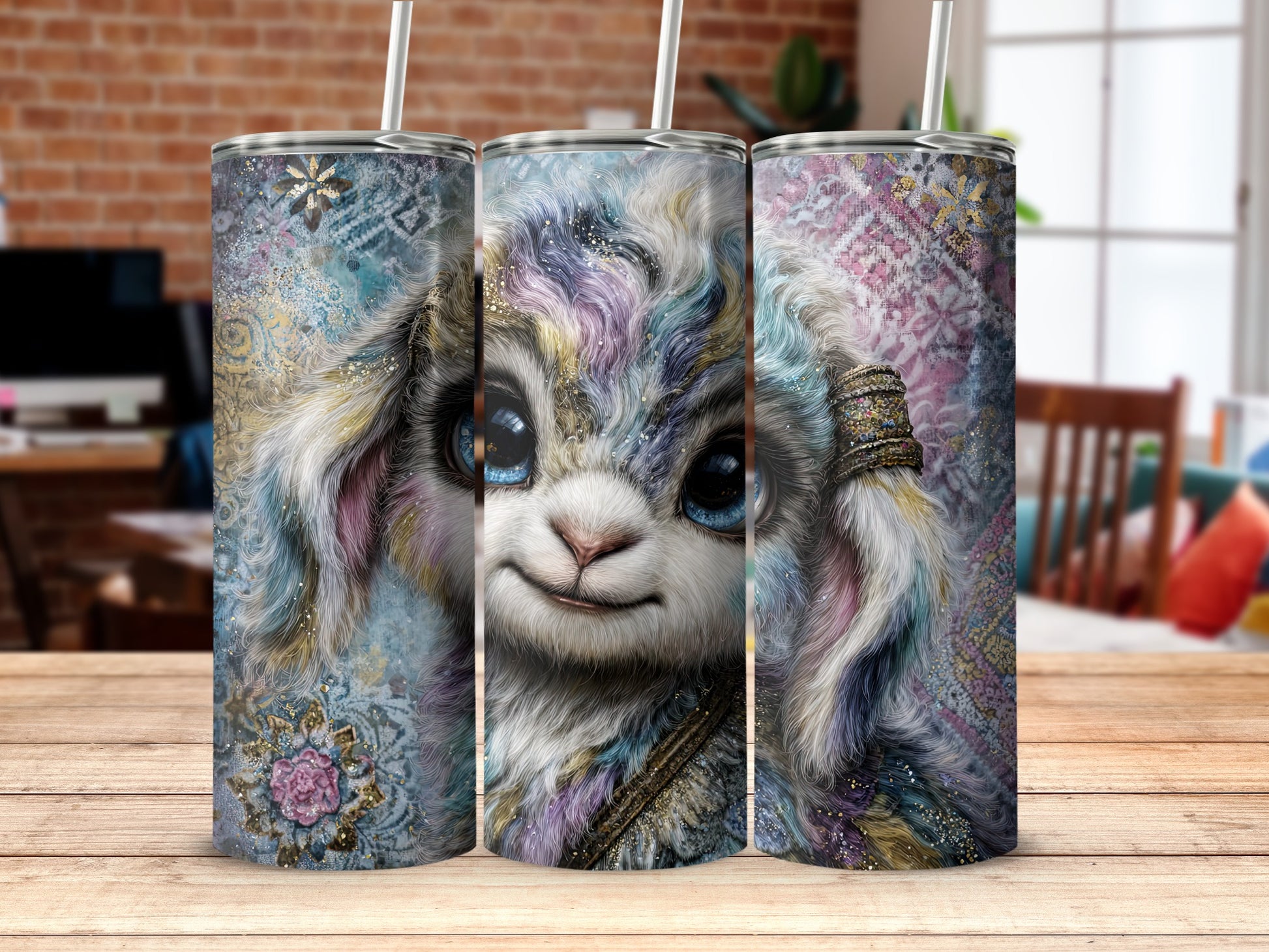 Cute Fantasy Art Patterned Tumbler Product