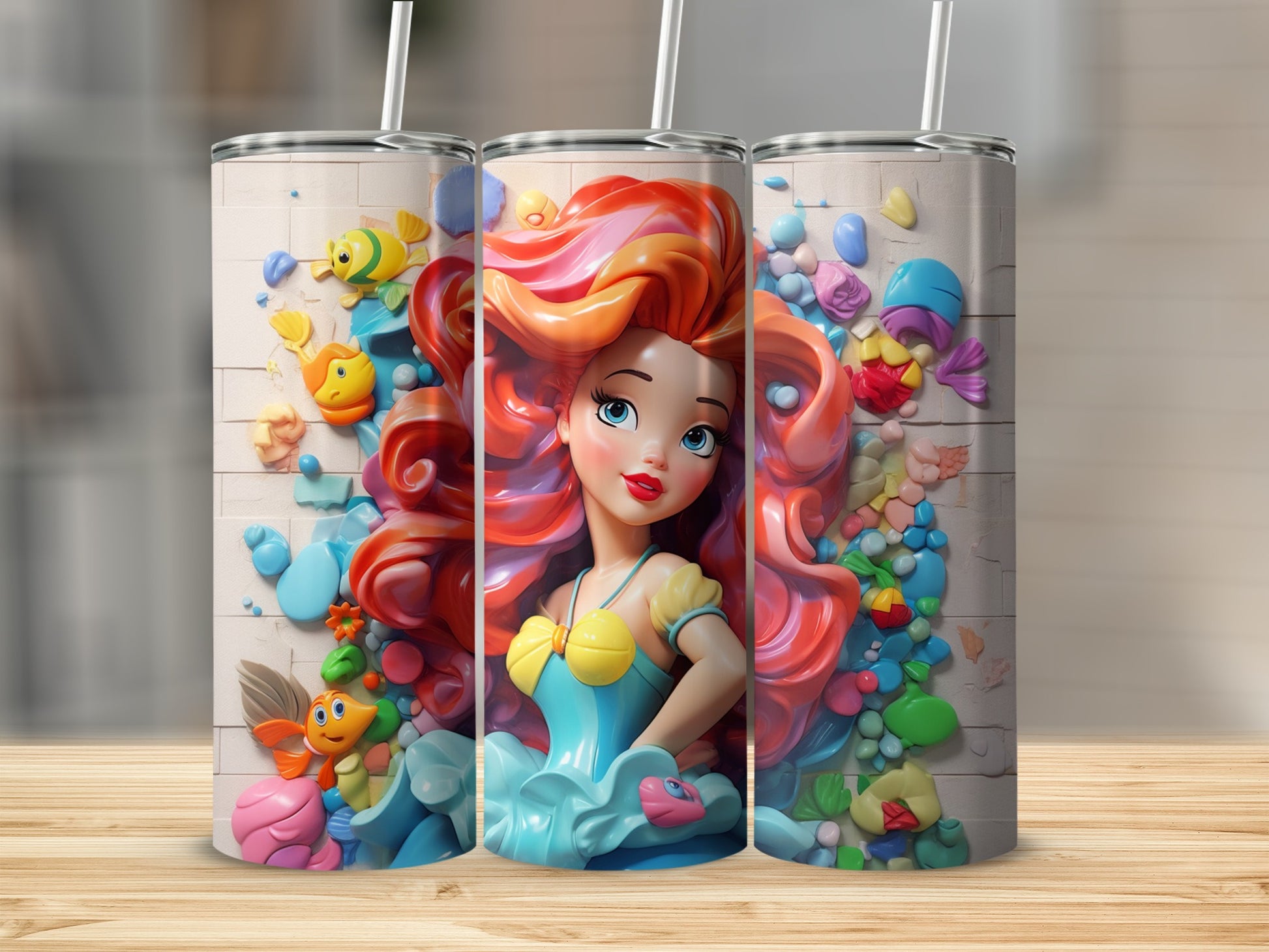 Vibrantly Designed Fantasy Figure Themed Tumbler