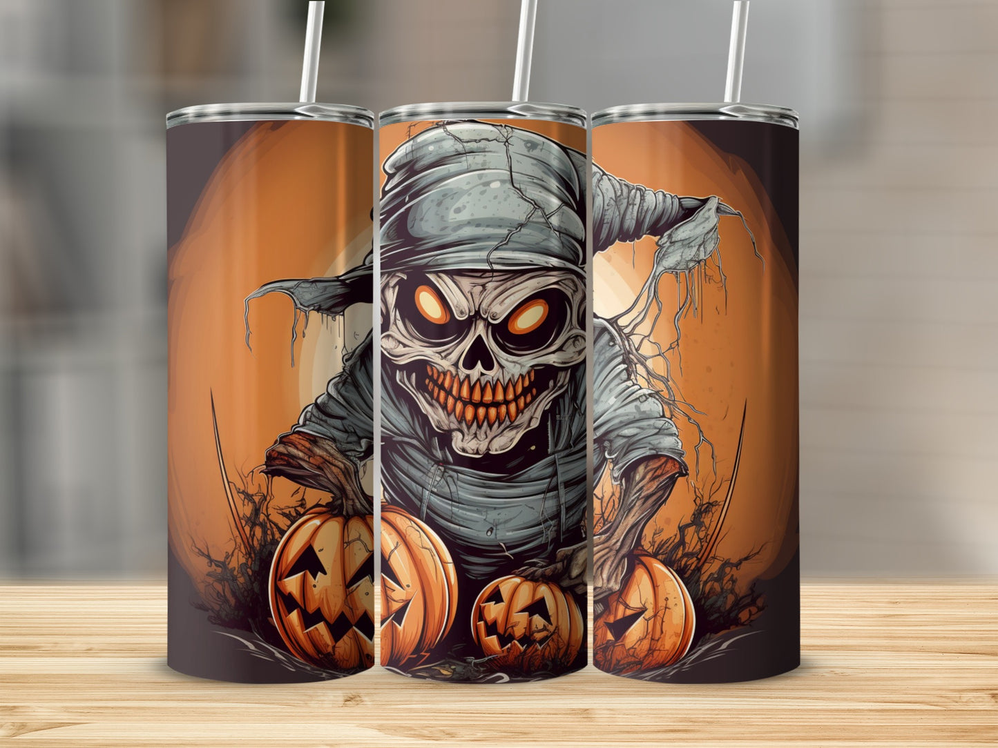 Spooky Grim Reaper Halloween Themed Tumbler