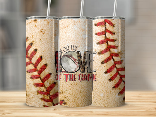 Love of the Game Baseball Theme Tall Tumblers