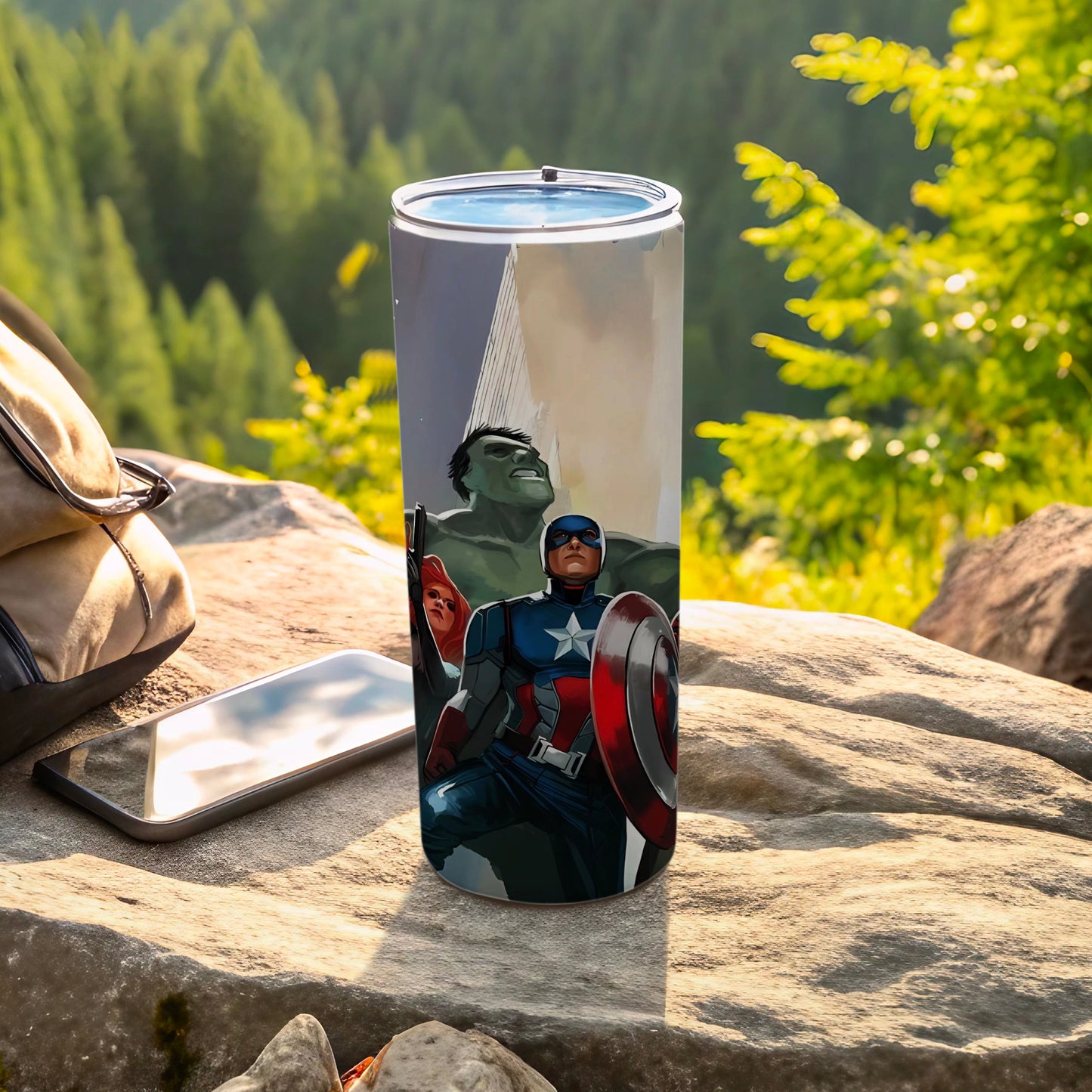 Marvel Heroes Themed Travel Tumbler Perfect for Fans