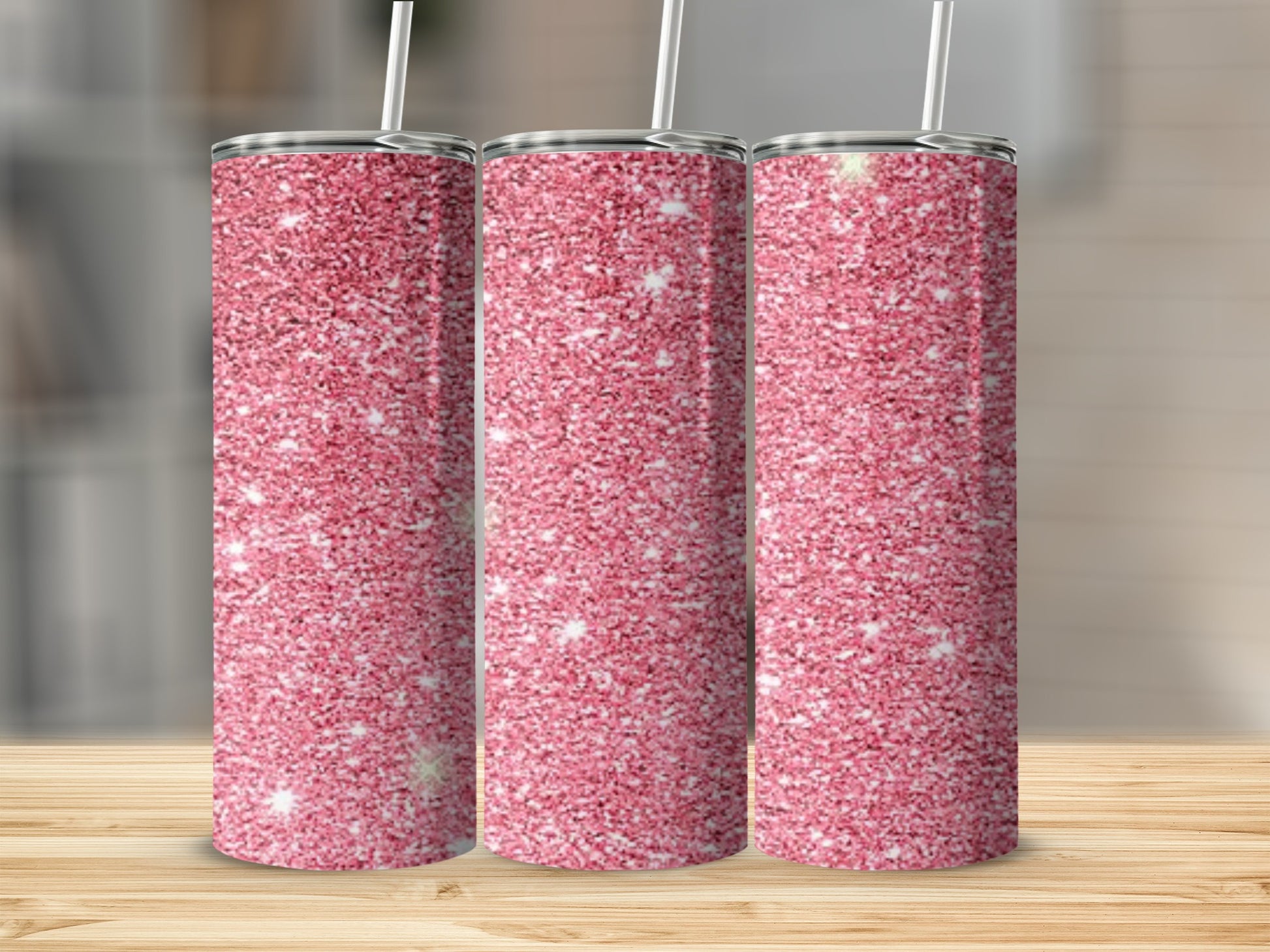 Sparkling Pink Glitter Tumbler Keeps Your Drinks Cool