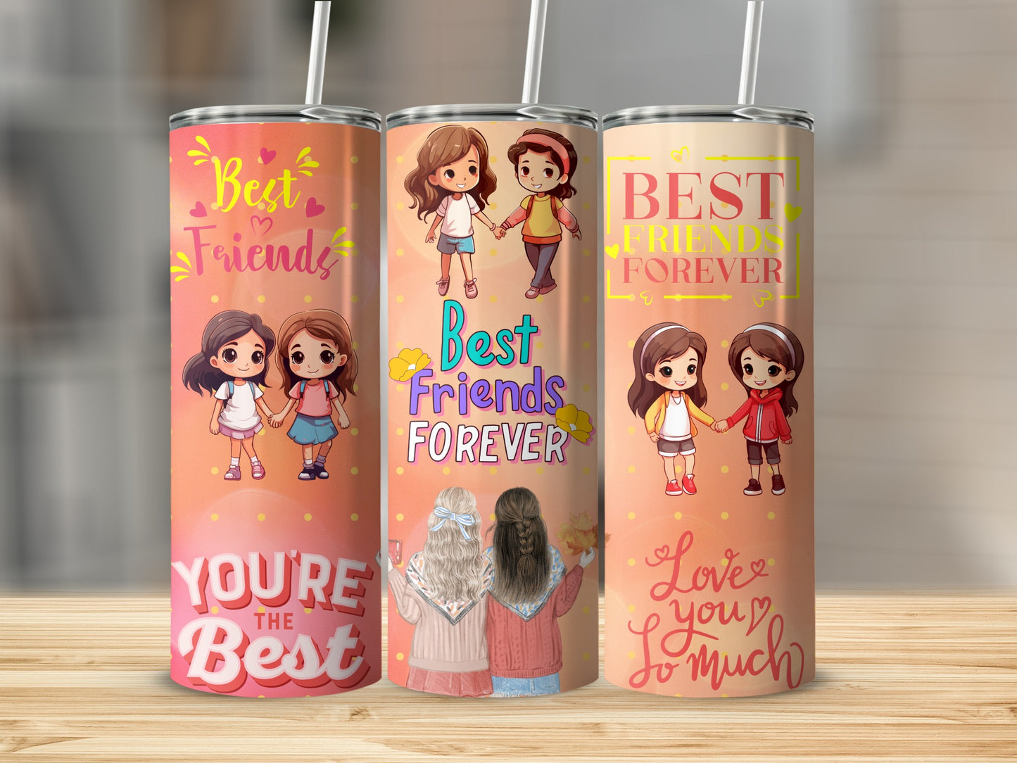 Best Friends Forever Love You So Much Tumbler