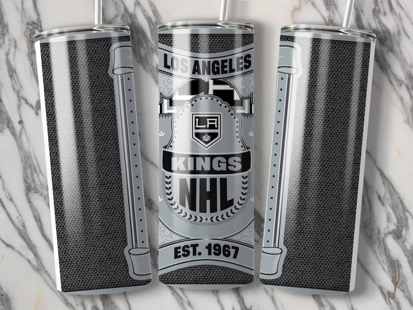 Los Angeles Kings NHL Vintage Style Art Tumbler