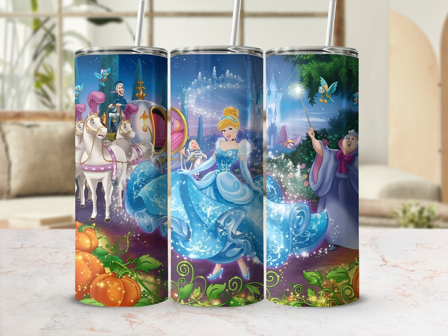 Magic Cinderella Enchanted Castle Tumbler Cup Product