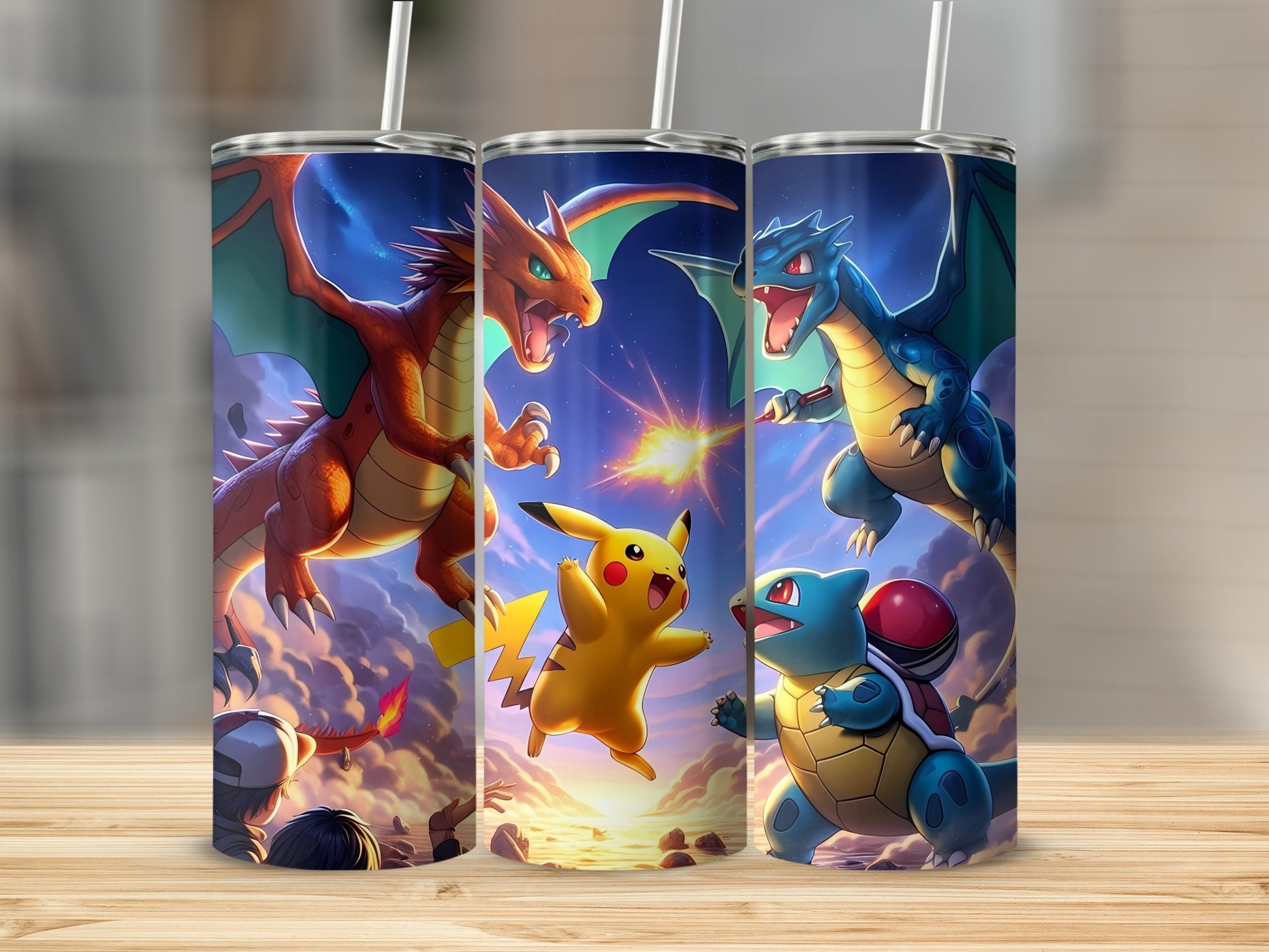 Vibrant Design Cartoon Characters Stainless Steel Tumbler