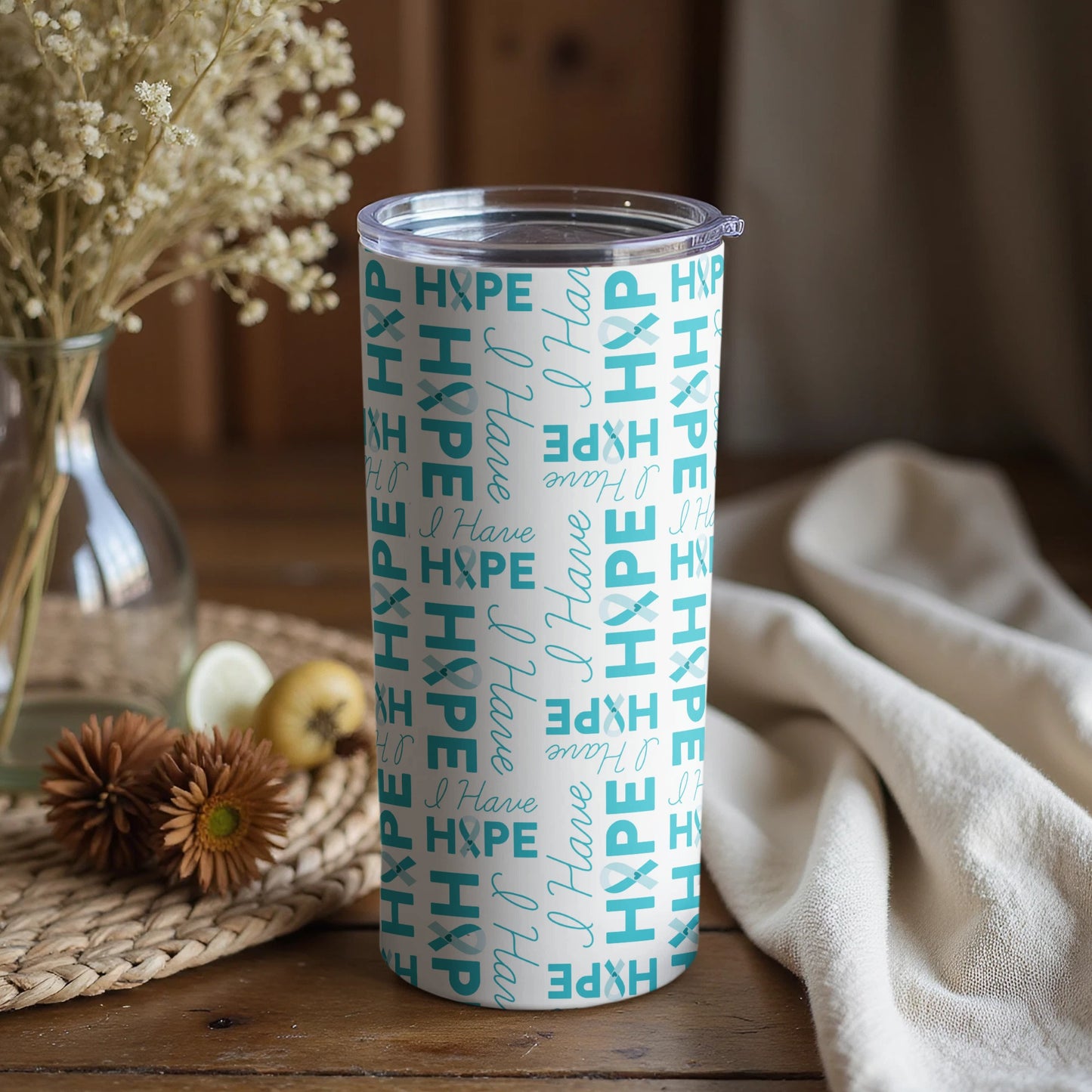 Inspirational I Have Hope Message Drinkware Cup