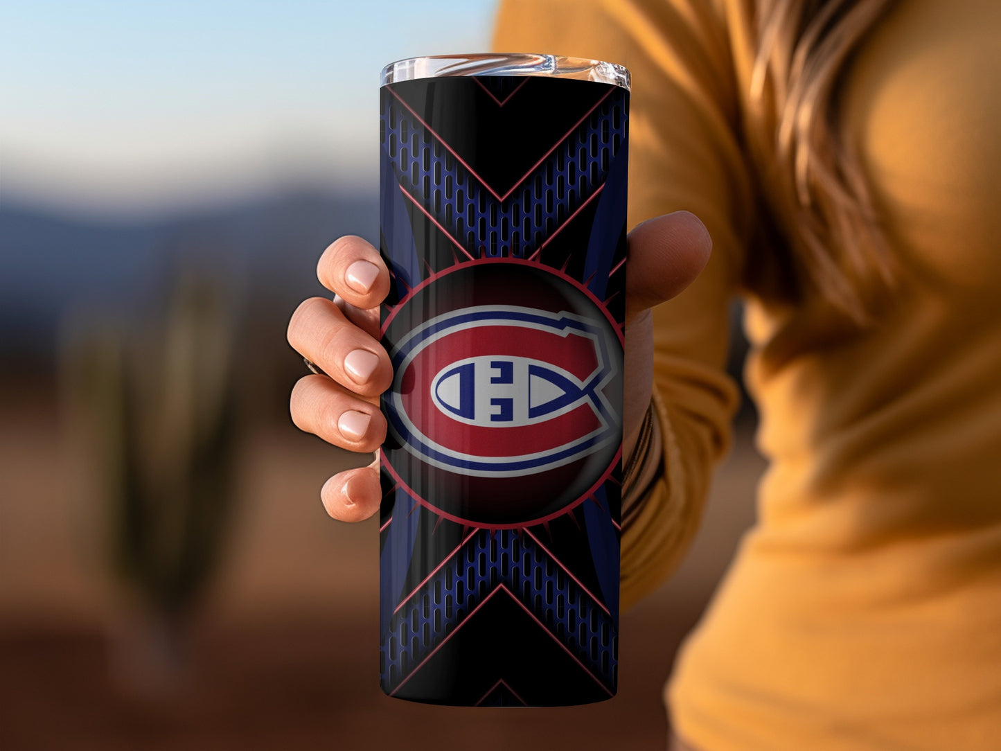 Montreal Canadiens Hockey Team Logo Blue Red Tumblers