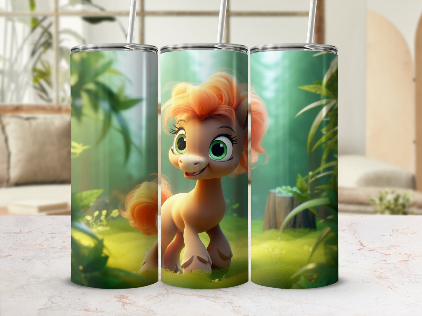 Adorable Cartoon Pony Tumbler for Kids and Adults