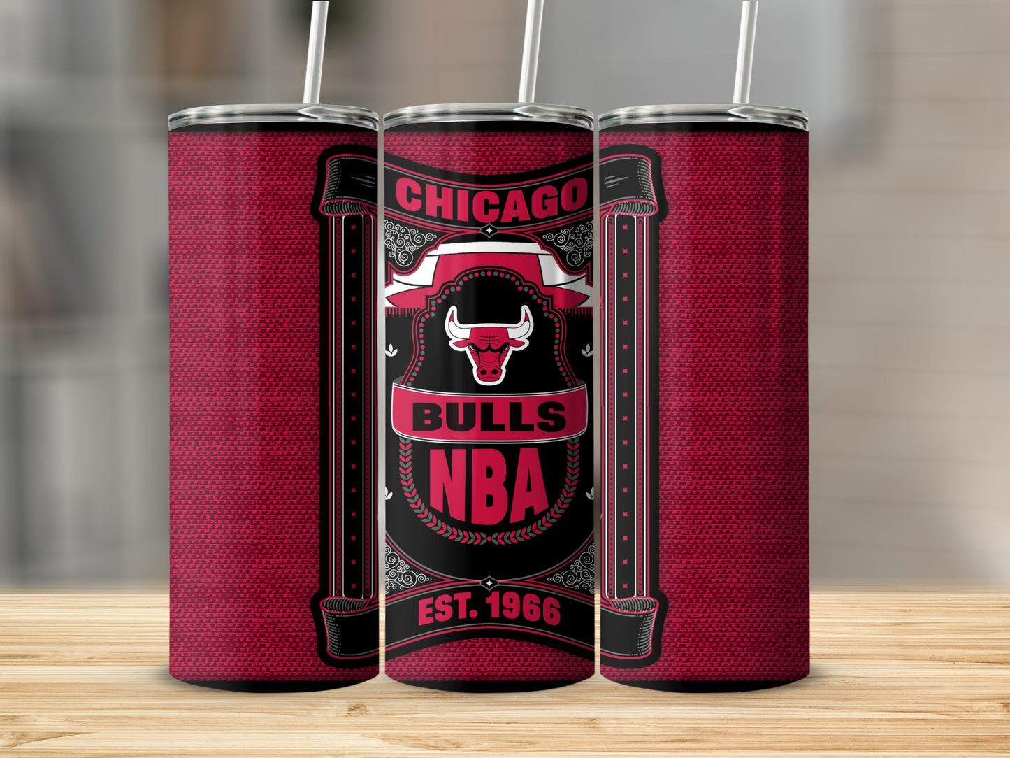 Chicago Bulls NBA Established 1966 Graphic Tumbler