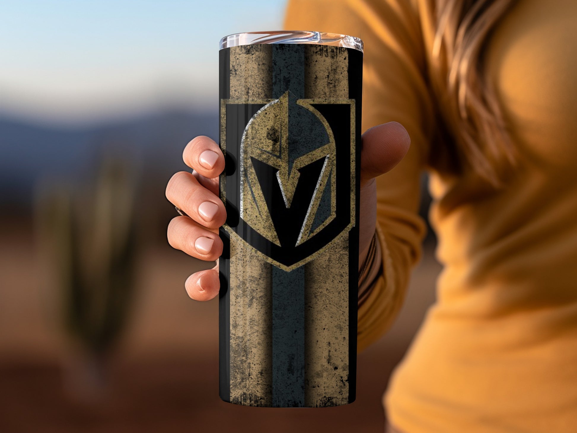 Distressed Emblem Design Insulated Tumbler Product