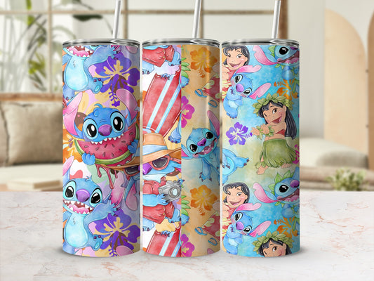 Colorful Cartoon Characters Stainless Steel Tumbler
