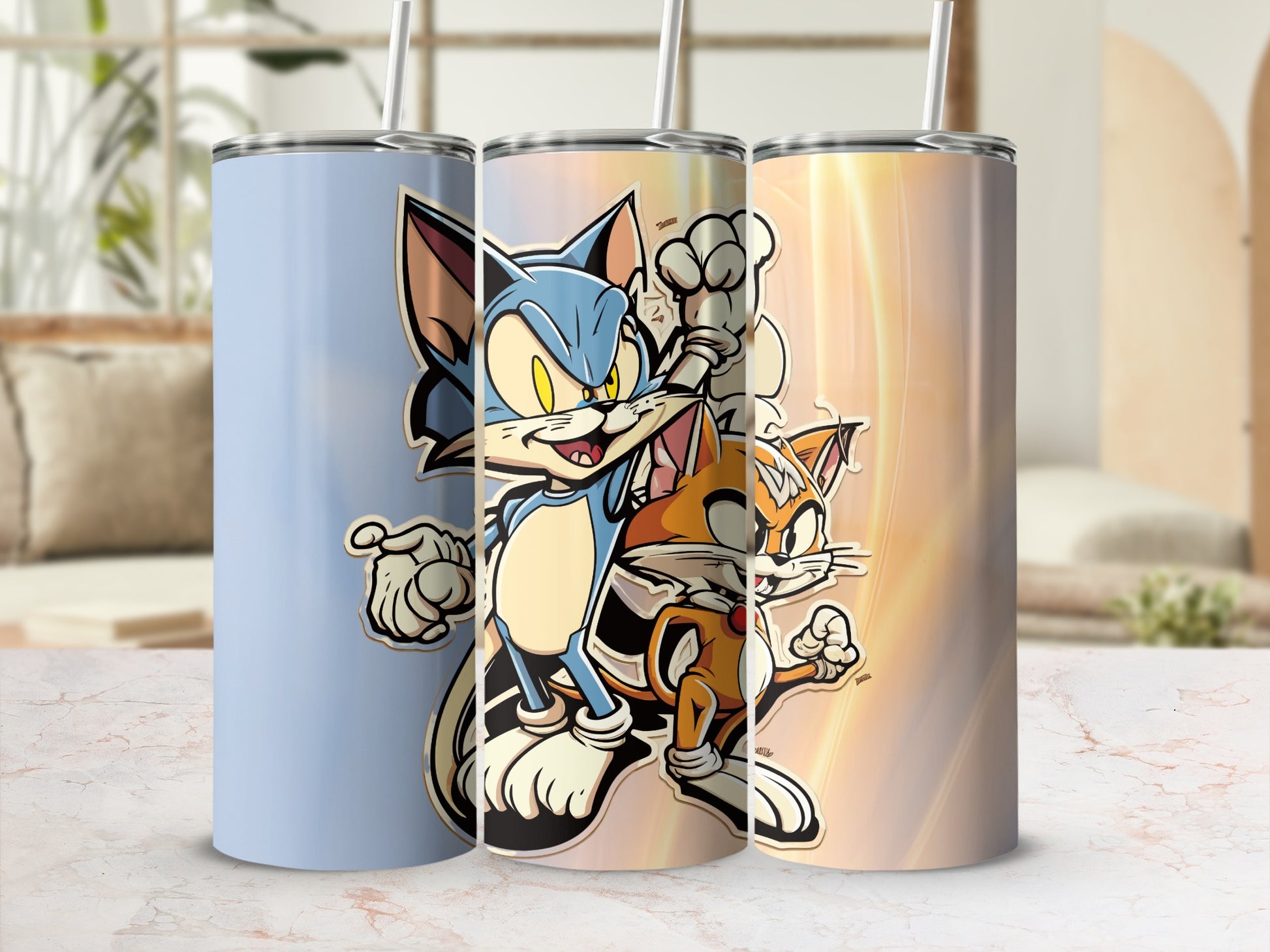 Cartoon Character Design Tall Tumblers Collection