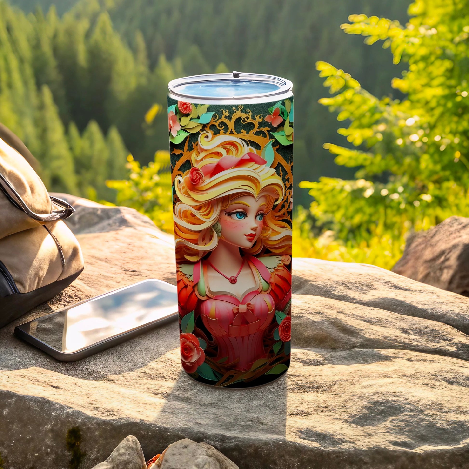 Floral Princess Nature Scenic Insulated Tumbler Cup