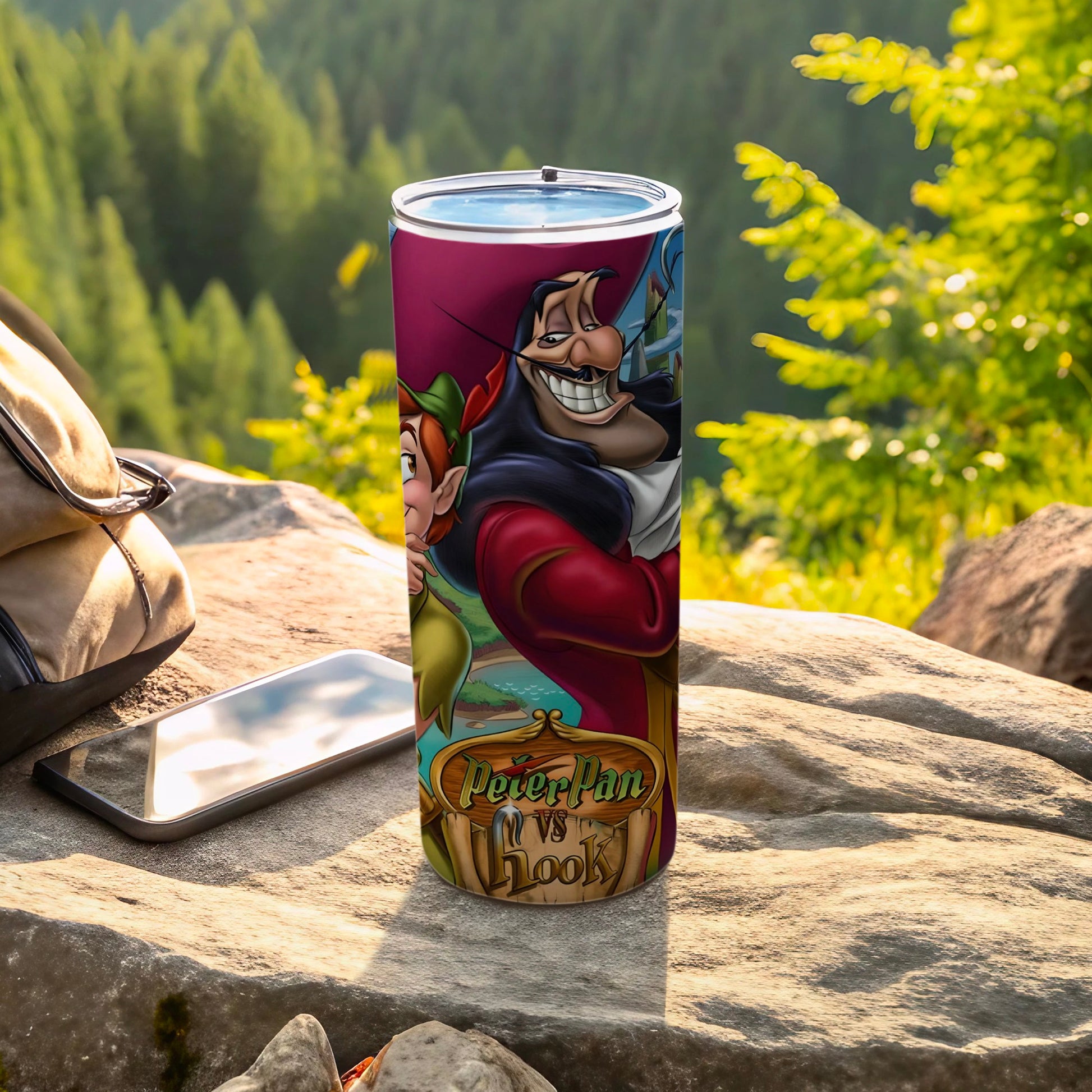 Peter Pan vs Hook Insulated Travel Tumbler