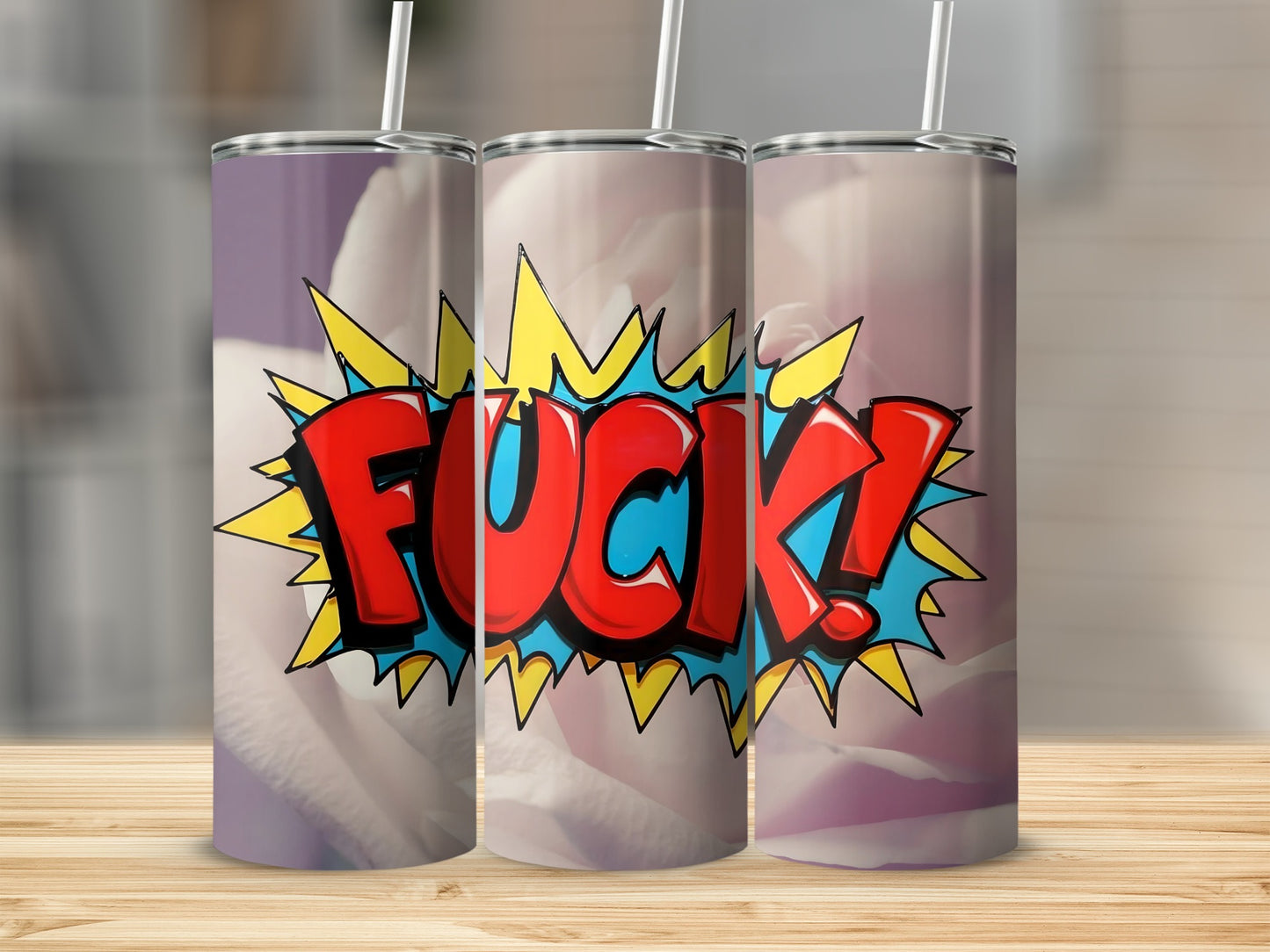 Bold and Colorful Swear Word Insulated Tumbler