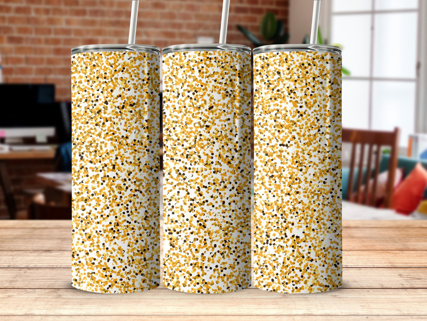 Glitter Sparkle Pattern Tumbler for Stylish Drinking
