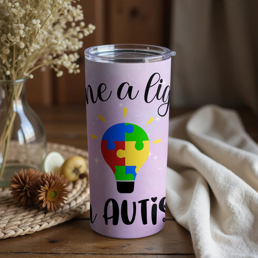 Shine a Light on Autism with Puzzle Lightbulb Artwork