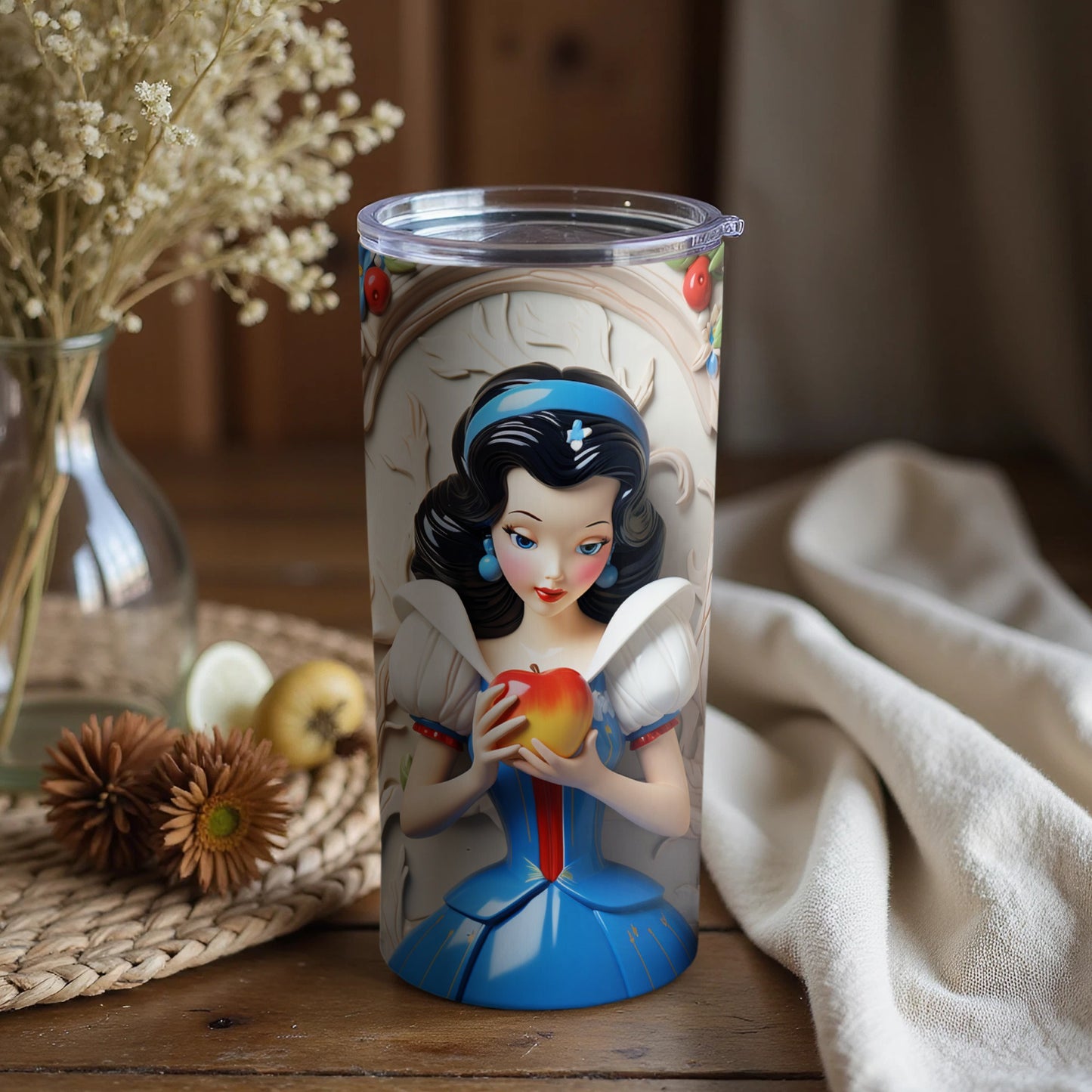 Enchanting Fantasy Princess Themed Tumbler for Fans