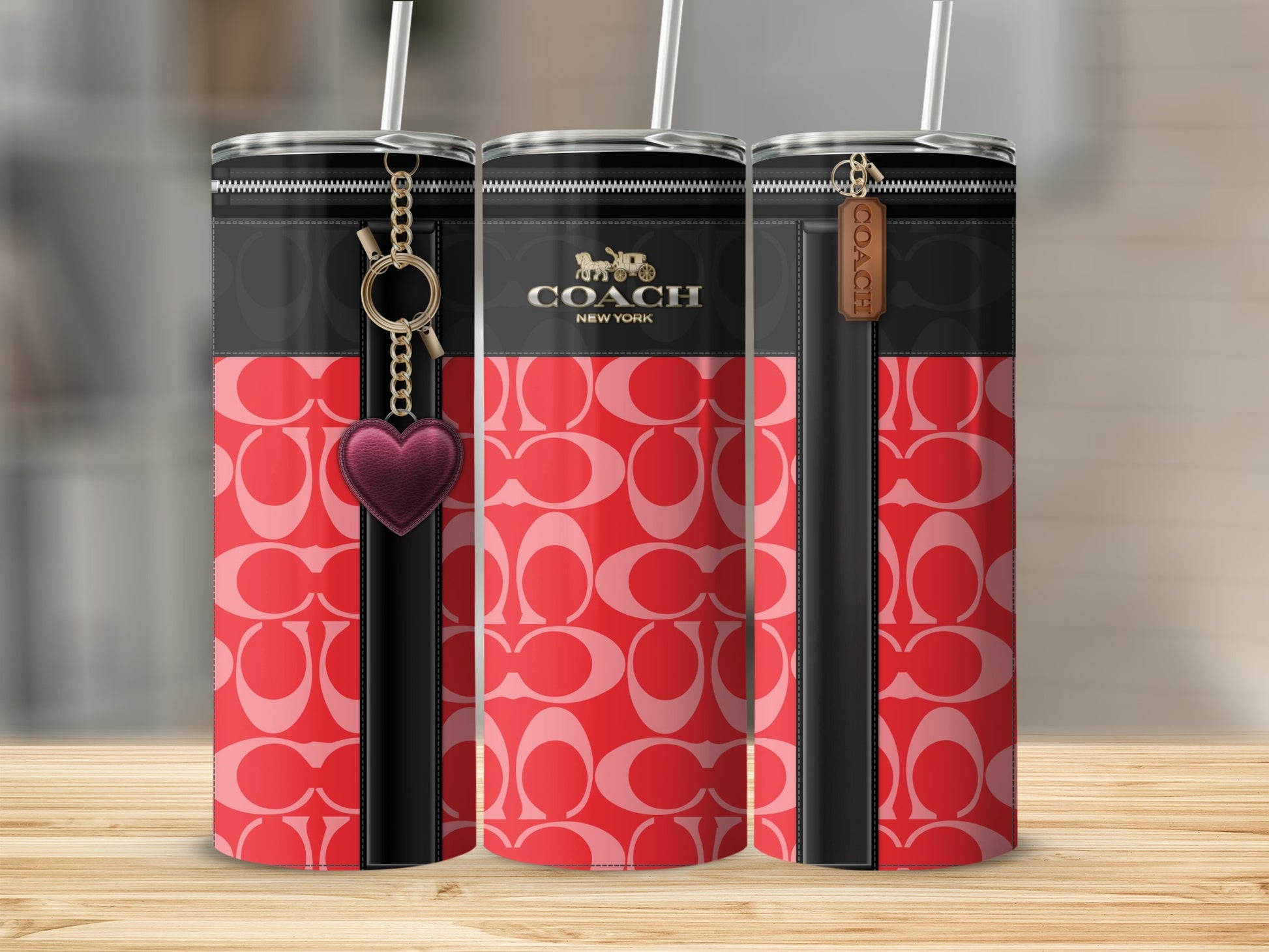 COACH New York Signature Design Insulated Tumbler