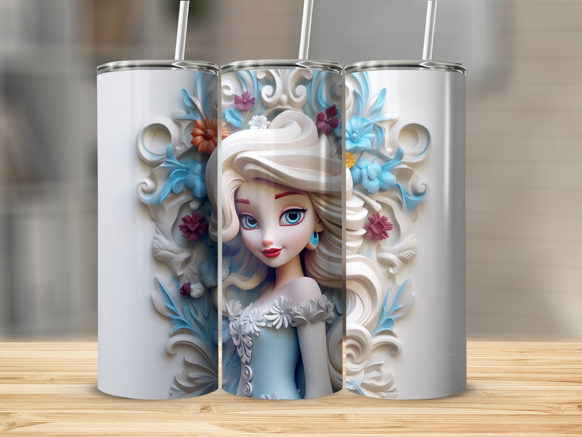 Beautifully Designed Princess Themed Tumbler Product