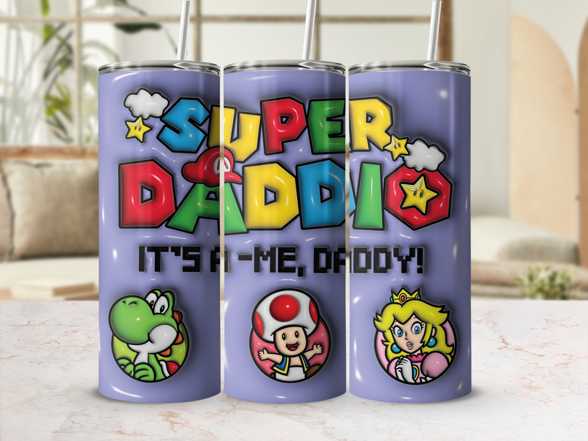 Super Daddy It's A-Me Daddy Colorful Characters Cup