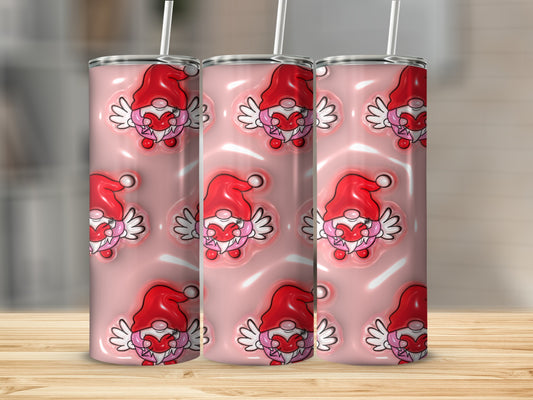 Cute Santa with Hat and Glasses Fun Festive Tumbler