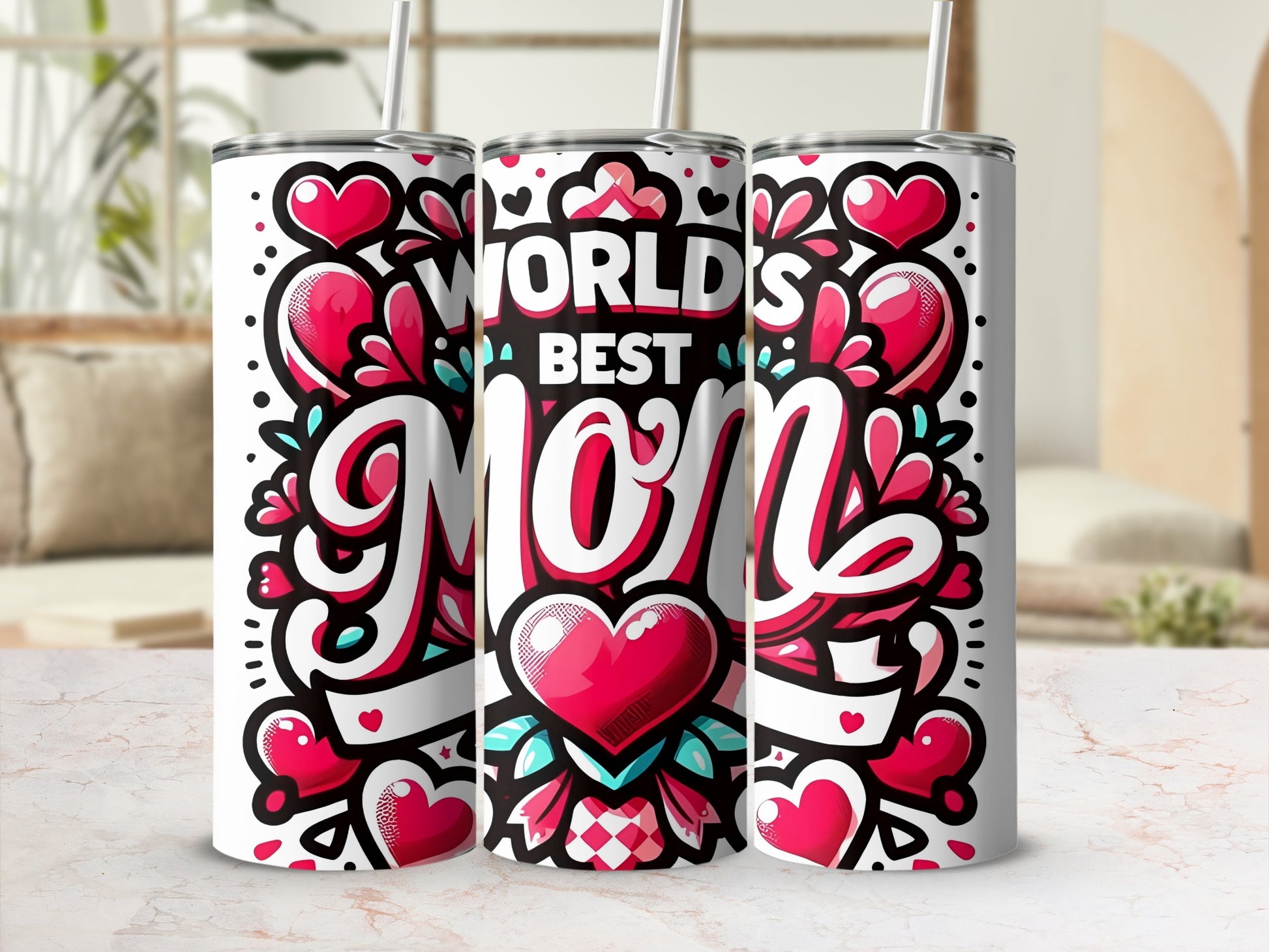World's Best Mom Insulated Drink Tumbler Gift Item
