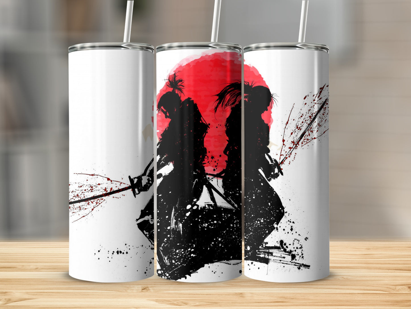 Samurai Warriors Against Red Sun Custom Tumbler