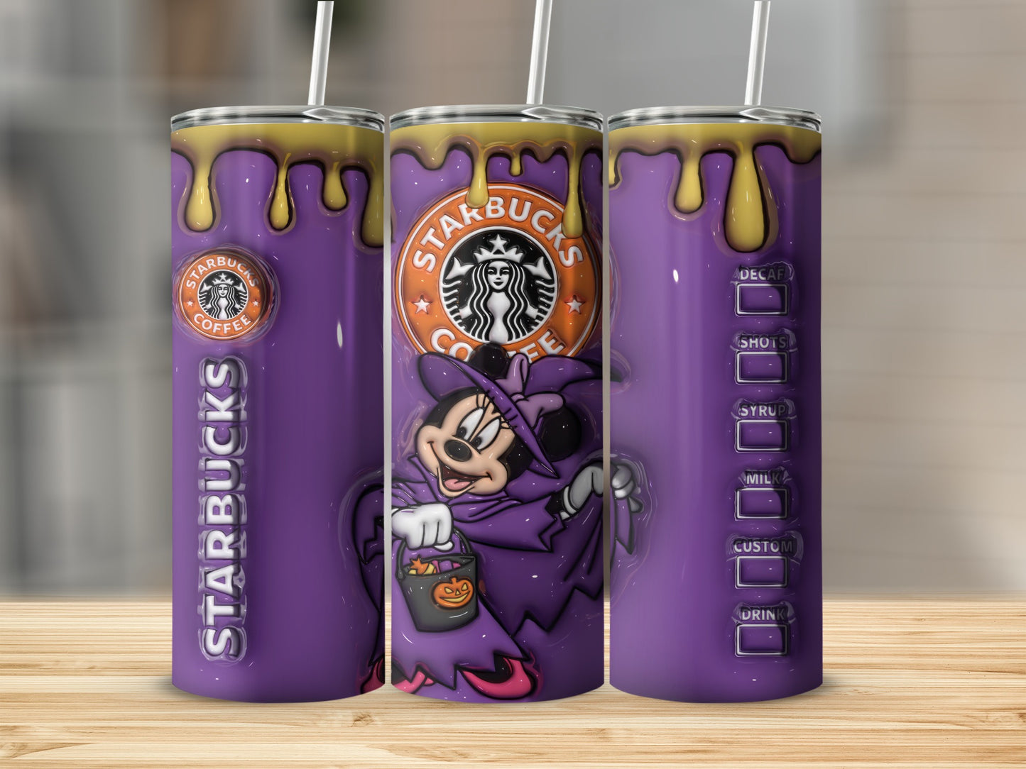Starbucks Halloween Purple Coffee Tumbler Cup