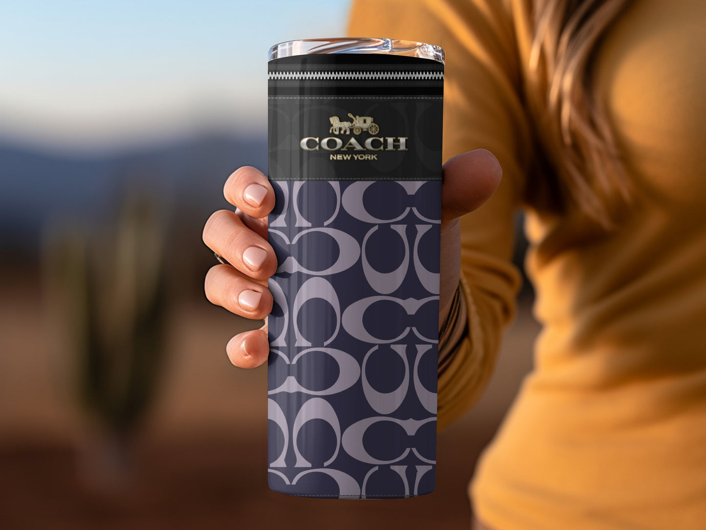 Elegant Coach New York Insulated Travel Mug