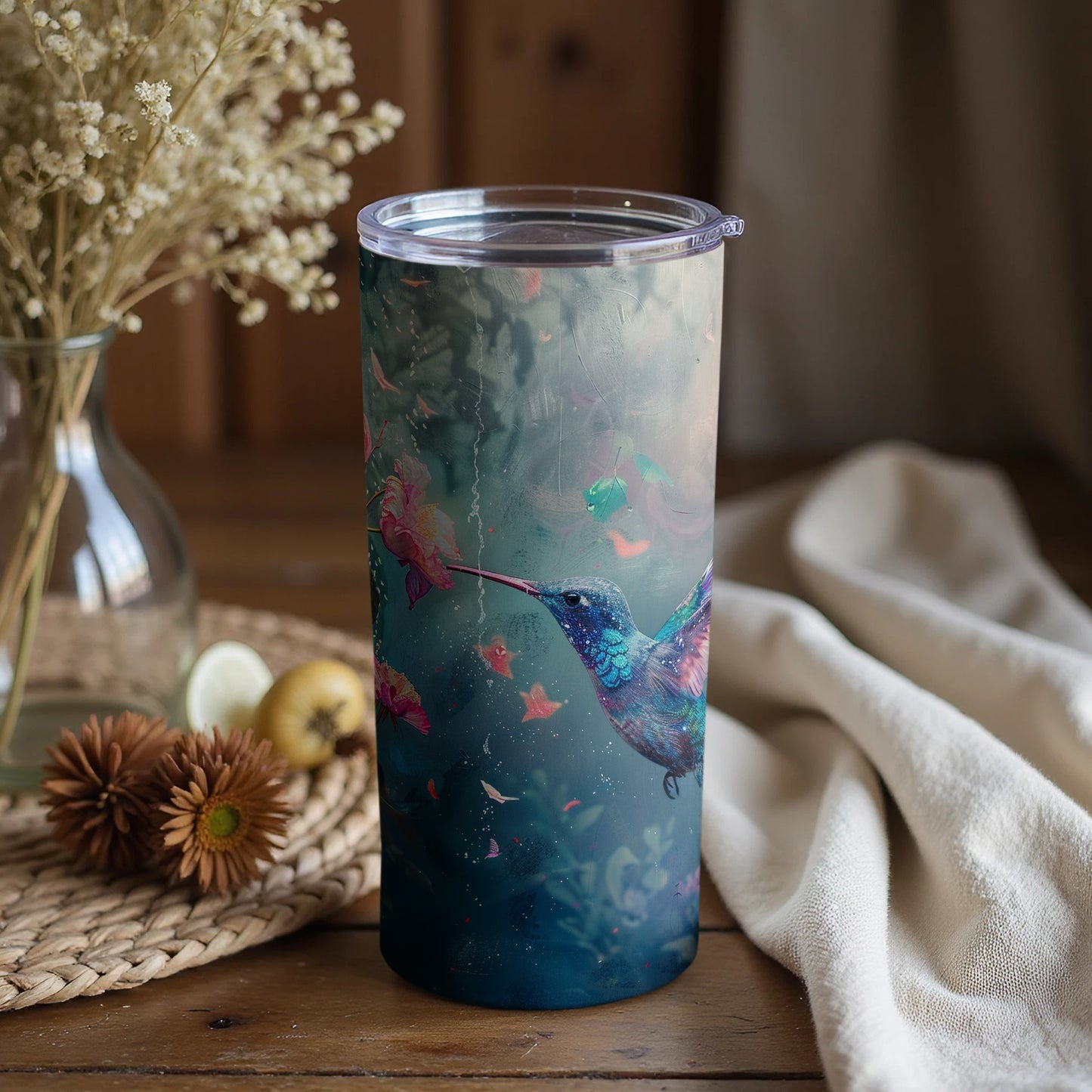 Majestic Hummingbird Colorful Flowers Tumbler product type

hummingbird
bird art
colorful bird
floral design
nature art
tumbler cup
drinkware
travel mug
beverage holder
unique gift
wildlife art
artistic print
beautiful design
garden bird
custom tumbler
insulated mug
vibrant colors
summer drinkware
butterfly art
fantasy art