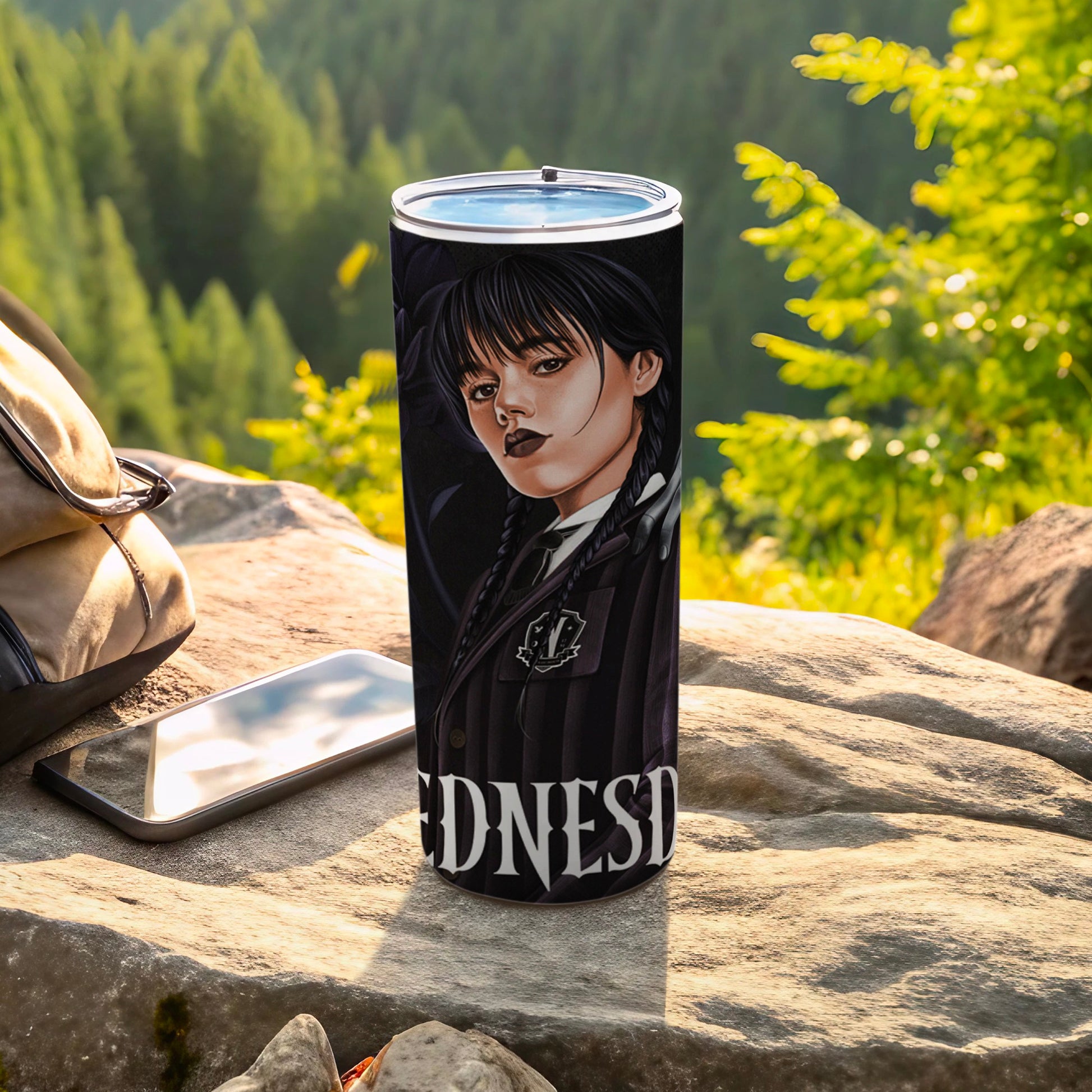 Wednesday Character Themed Tall Insulated Tumbler
