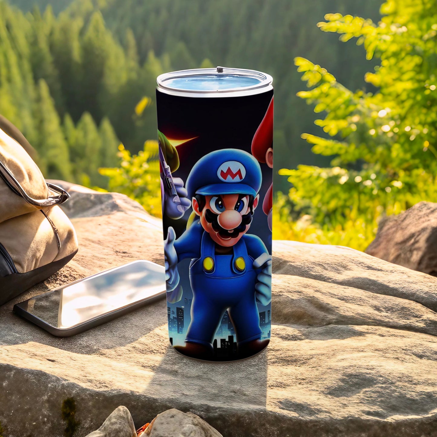 Mario Inspired Insulated Tumbler for Outdoor Adventures
