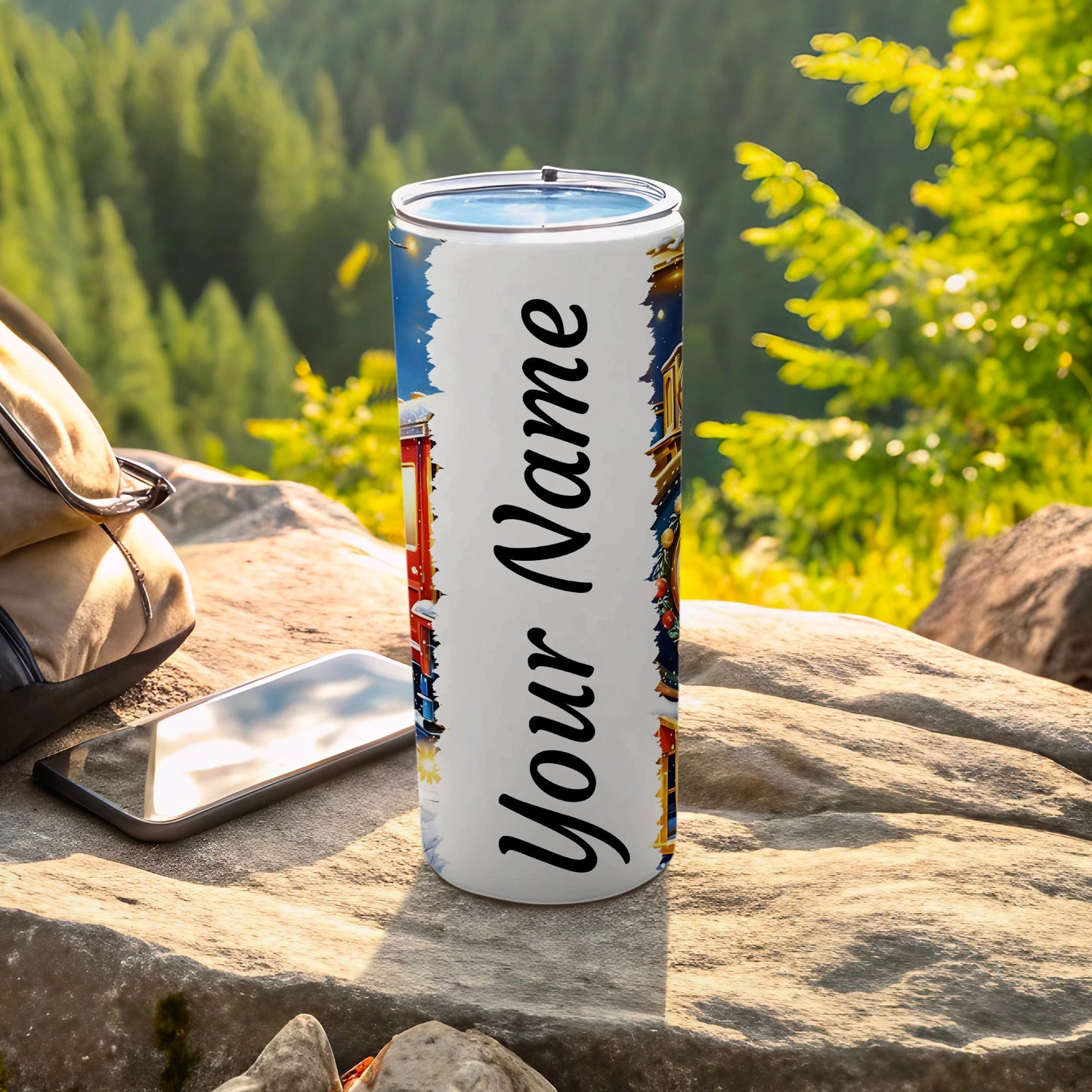 Personalized Travel Mug with Your Name Design