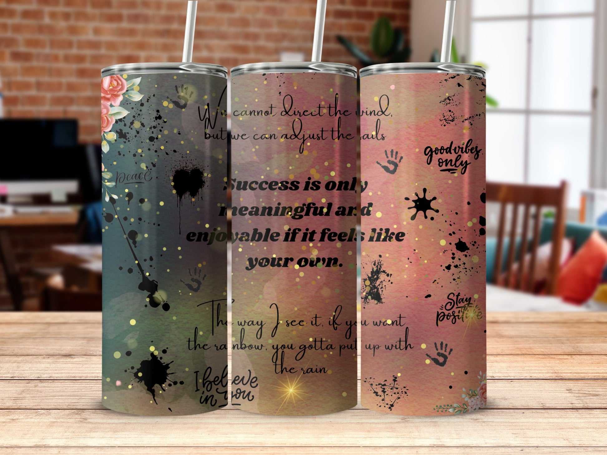 Inspirational Quote Motivational Tumbler