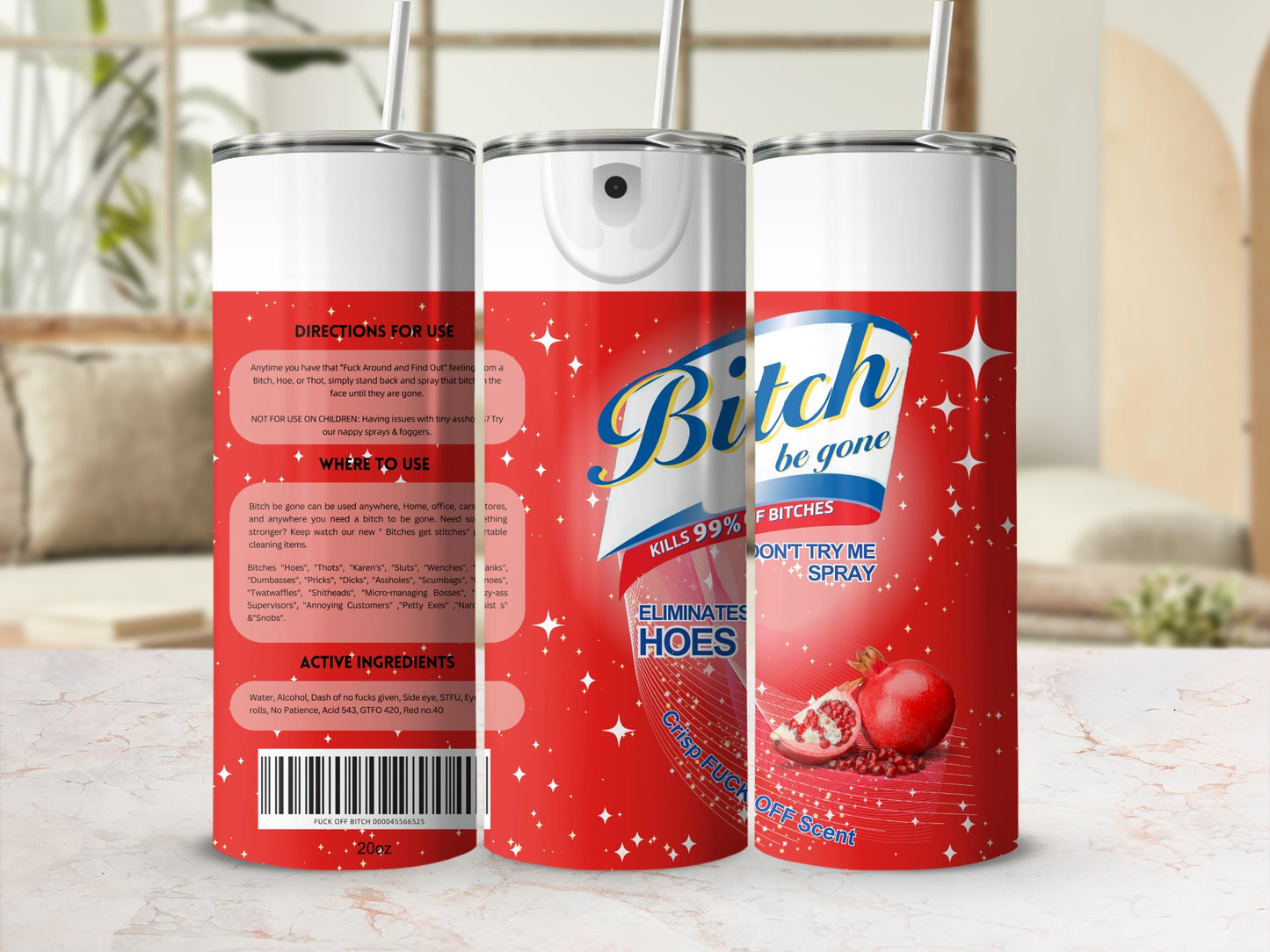 Bitch Be Gone Spray Kills 99 Percent By Don't Try Me Spray