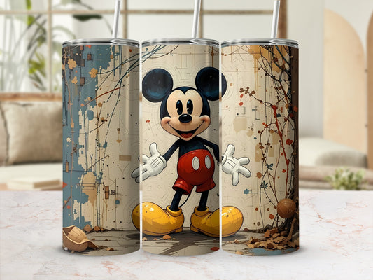 Vintage Mickey Mouse Design Tumbler Cup