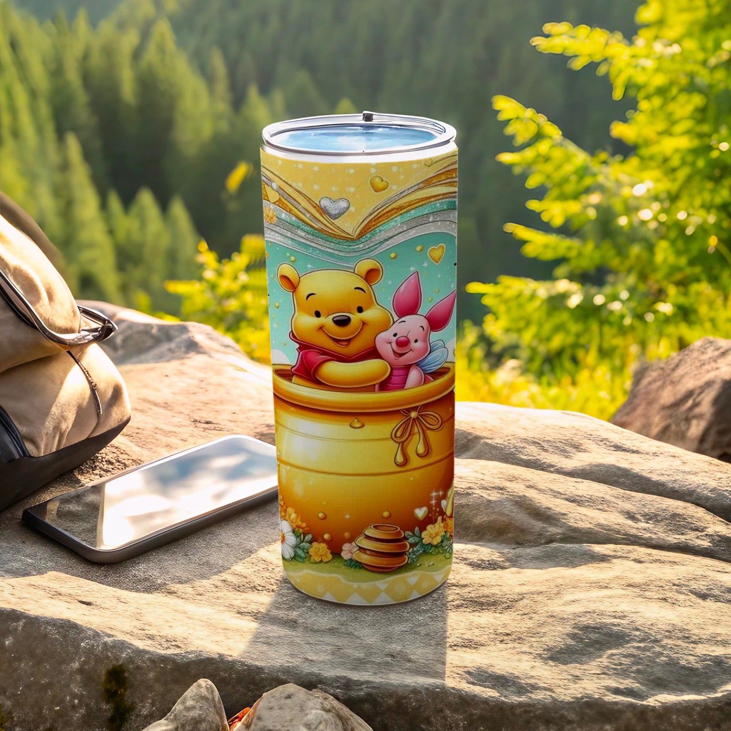 Winnie the Pooh and Piglet Travel Tumbler Cup