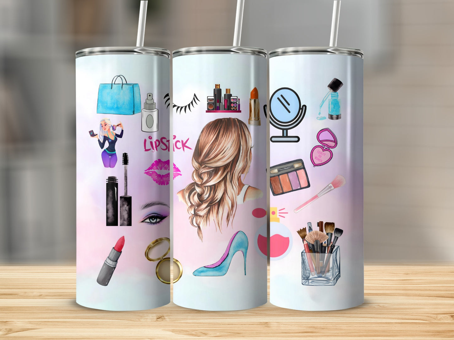 Trendy Makeup and Beauty Glamour Tumbler Product
