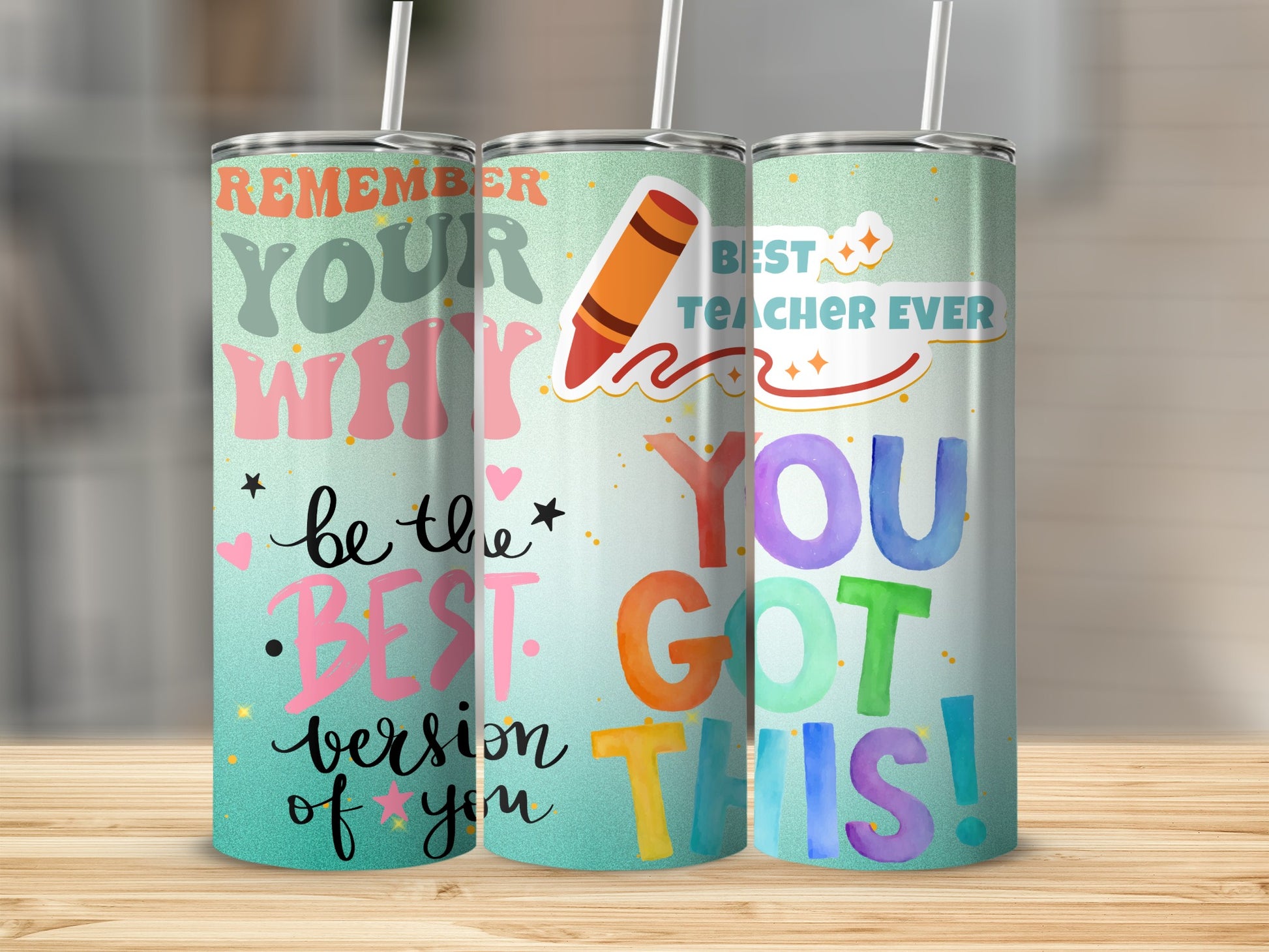 Inspirational Tumbler with Motivational Quotes