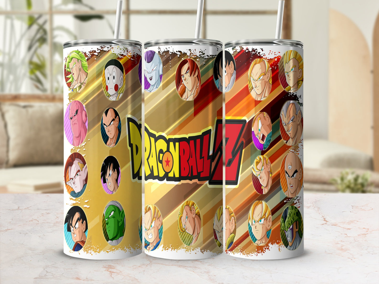 Dragon Ball Z Anime Characters Themed Tumbler Collection