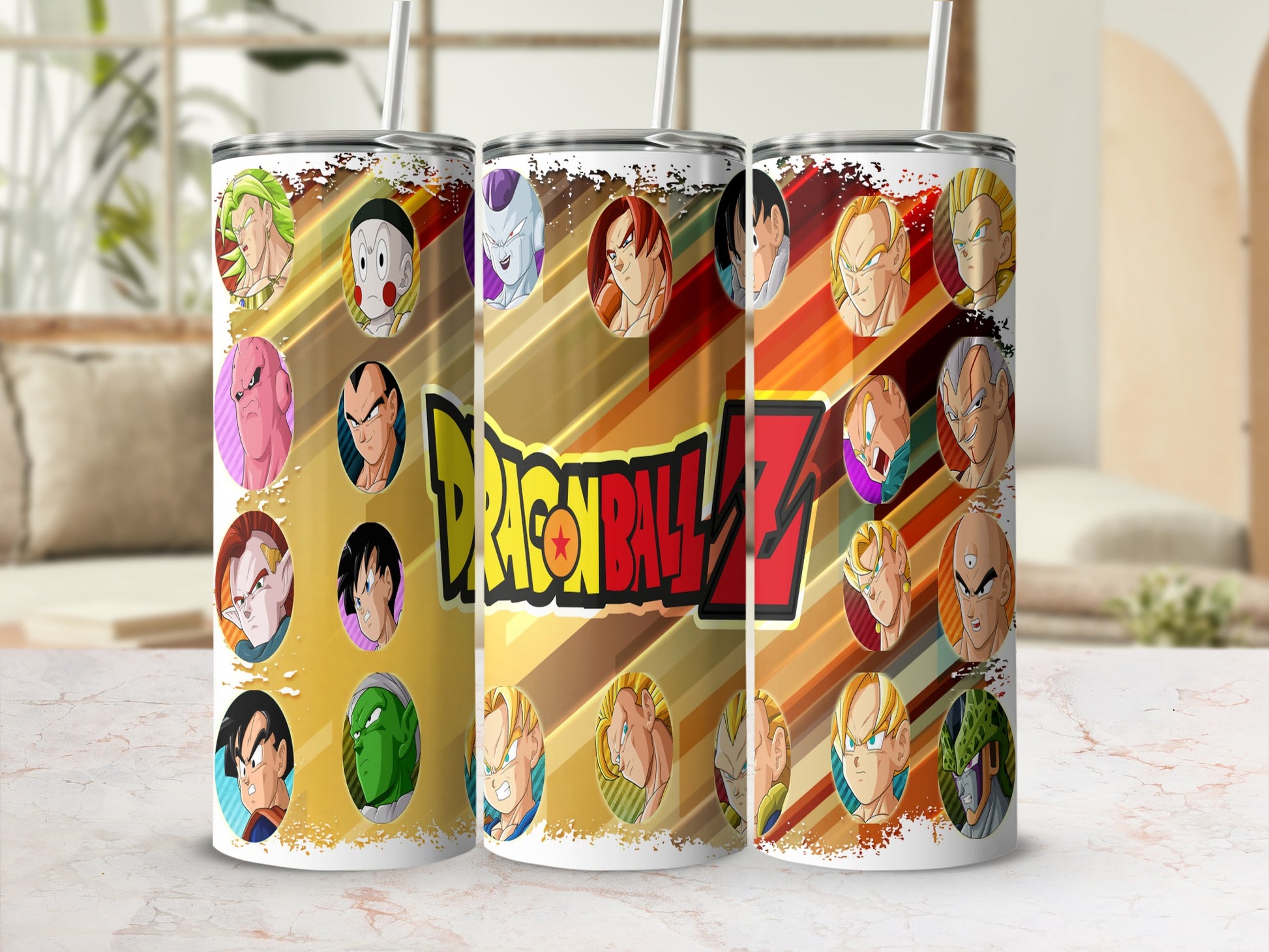 Dragon Ball Z Anime Characters Themed Tumbler Collection