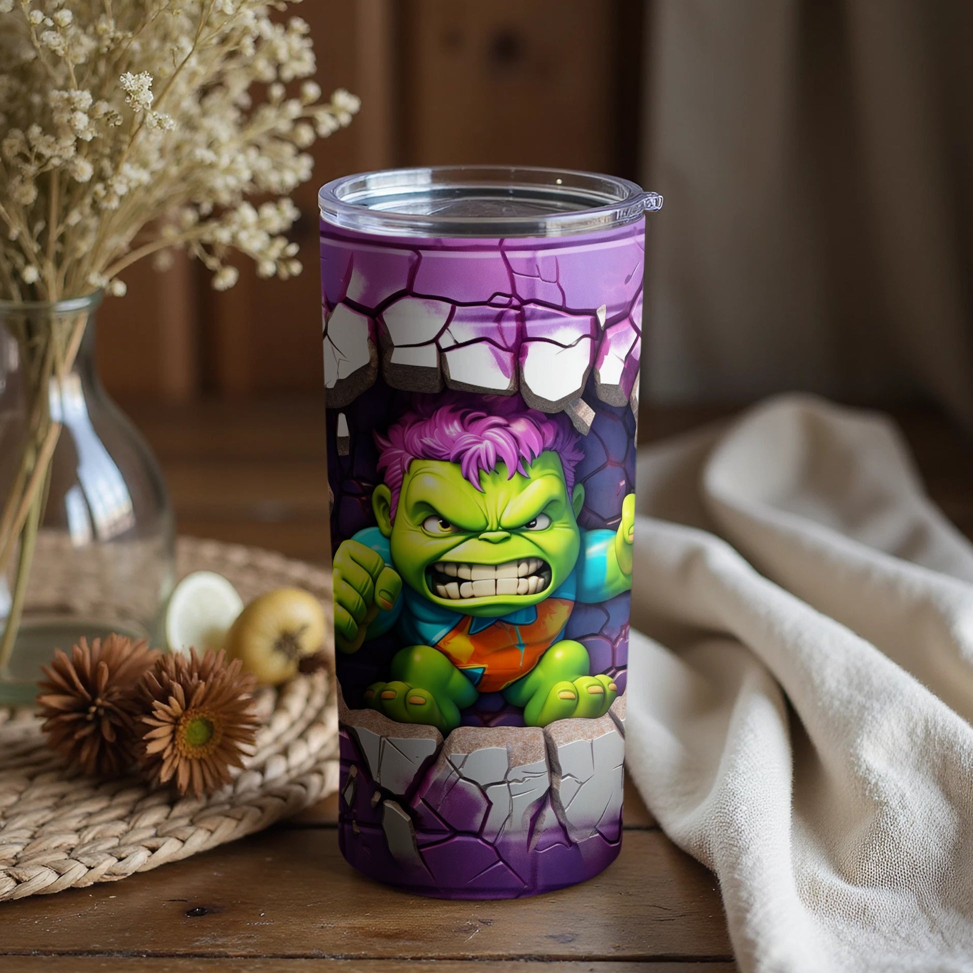 Hulk Breaking Through Purple Tumbler product