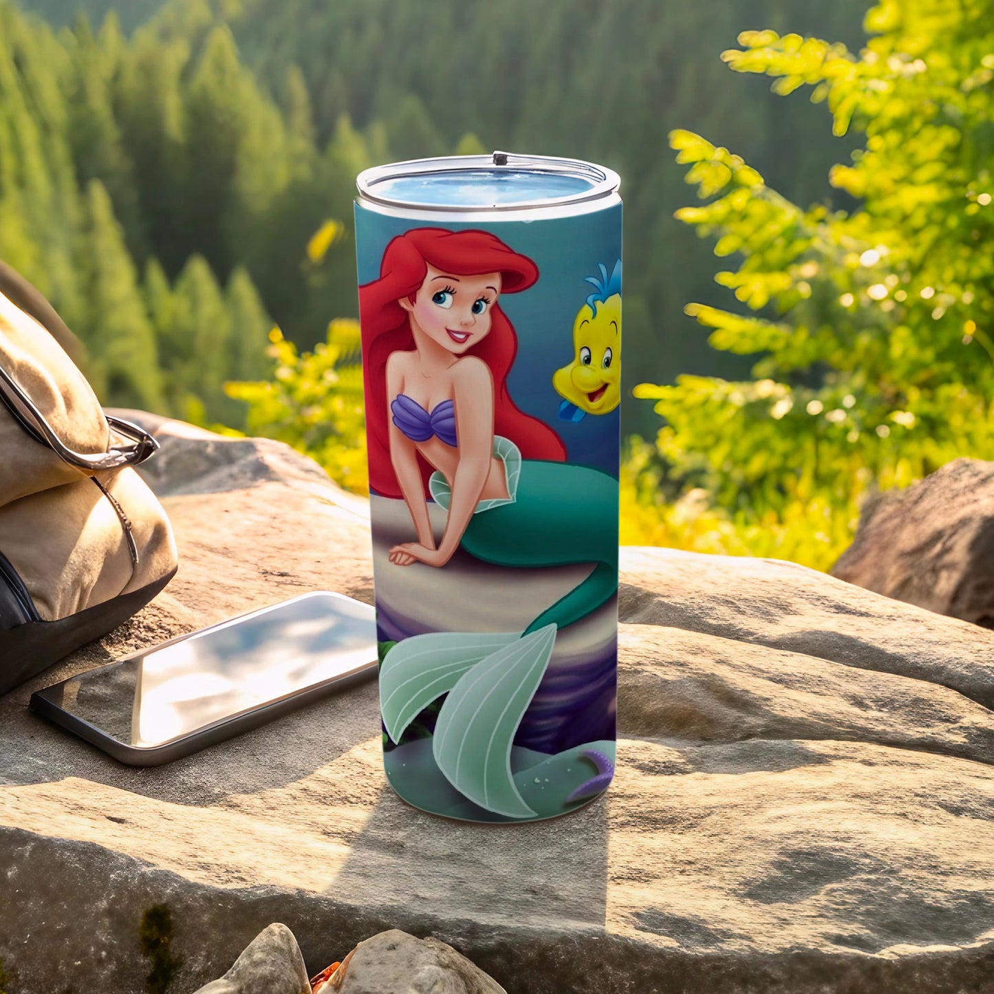 Ariel and Flounder Character Insulated Tumbler Cup