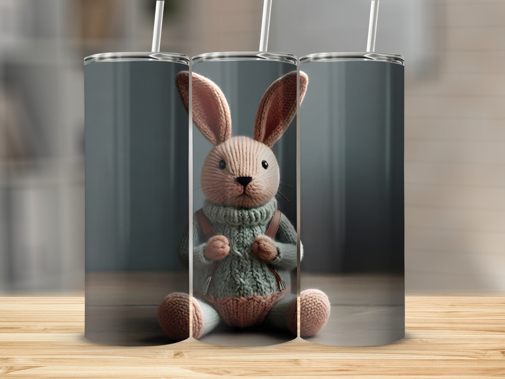 Adorable Yarn Look Rabbit Character Design product type