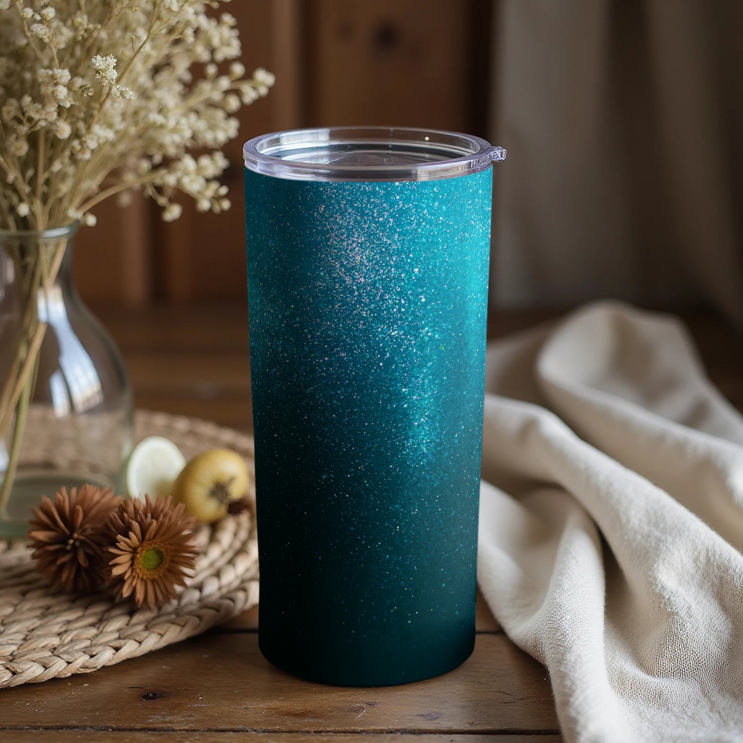 Sparkling Teal Insulated Tumbler for Everyday Use