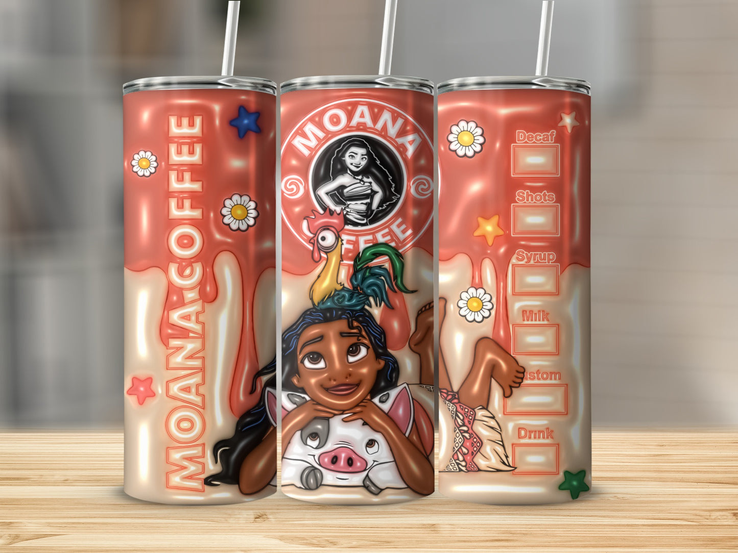 Moana Coffee Customized Tumblers for All Ages