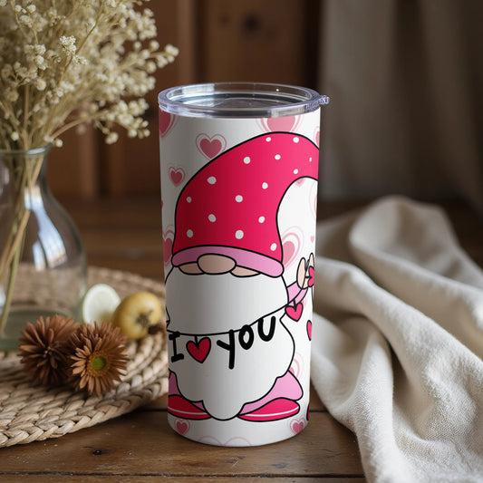 Enchanting Gnome Design I Love You Insulated Tumbler